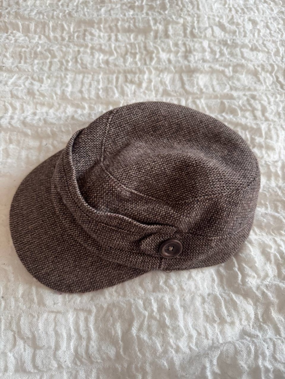 Brown Newsboy Cap
